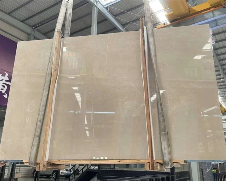 cream marble slab